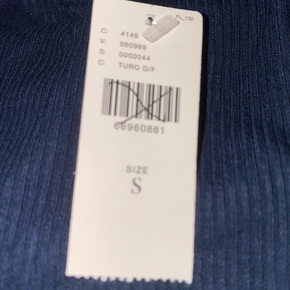 Anthropology Twist Front‎ Knit Midi Dress Minimalist NEW Women Size S Pullover - Picture 5 of 8